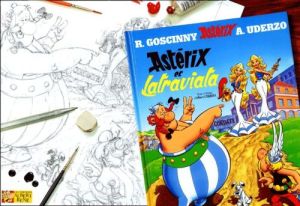 astérix - hors collection astérix tome 5 - astérix et la traviata - crayonnés