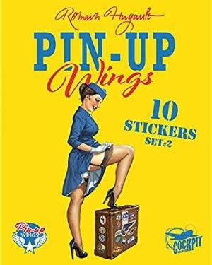 Pin-up wings - pochette de 10 stickers pin-up