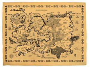 lanfeust de troy ; carte du monde de troy