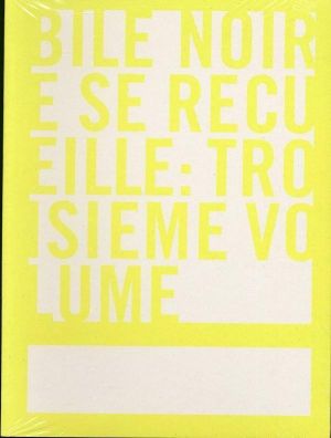 bile noire se recueille tome 3 - tome 9 à tome 12