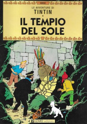 tintin ; en italien ; le temple du soleil (italien lizard)