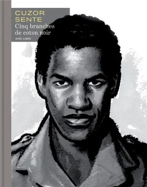 Cinq branches de coton noir - grand format n&b