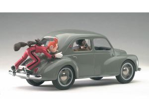 Figurine Spirou et Zantafio, Renault 4Cv