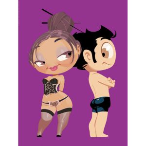 Affiche Jeux Coquin ; Arthur ; Pins ; 30x40