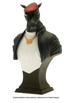 figurine Mini Buste Horse "Black Claws"