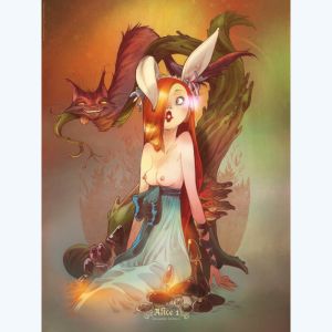 Affiche Alice N°1 ; Barbucci ; 30x40