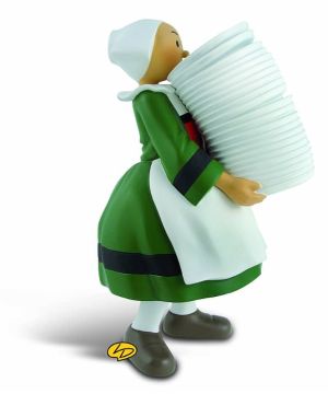 Figurine Bécassine pile d'assiettes