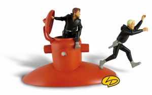 Figurine blake et mortimer, le sous-marin Figurine blake et mortimer, le sous-marin