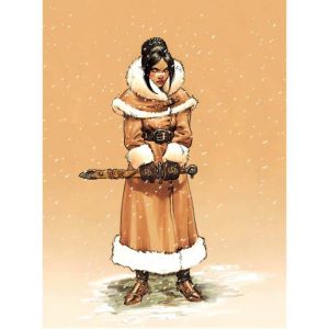 Affiche Sillage sous la neige ; Buchet ; Signée & Numérotée 379ex. ; 30x40