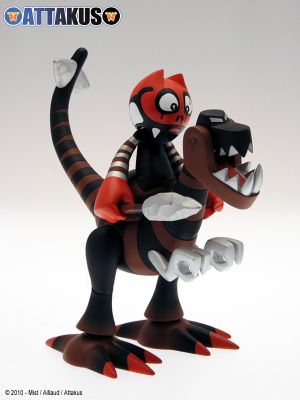 figurine Dino & Orus - Brown chromium
