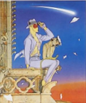 Affiche Envie ; chien ; Cadelo ; Signée  ; 50x70