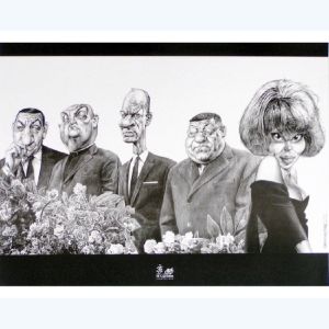 Affiche Les Barbouzes ; Da Costa ; 30x40