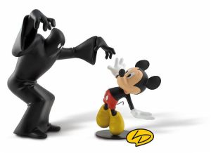 Figurine mickey et le fantôme noir