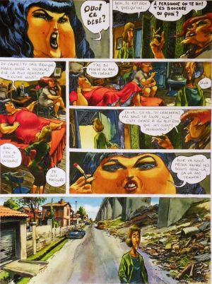 Planche originale Le Singe et la Dame Blanche ; p°34