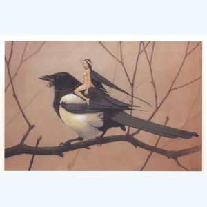 Affiche Fée sur Pie ; Erlé ; 28x40