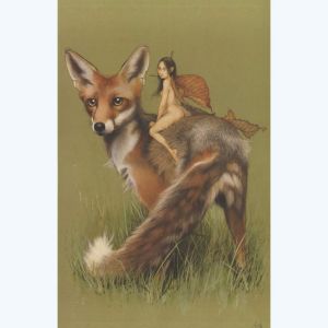 Affiche Elfe et renard ; Erlé ; 40x60