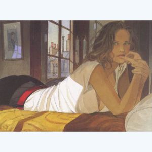 Affiche Jeanne allongé ; Gibrat ; 40x50