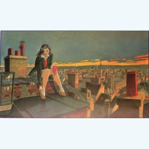Affiche Paris ; Gibrat ; 50x70
