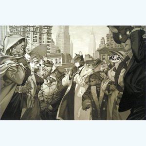 Affiche New York noir et blanc ; Guarnido ; 30x40