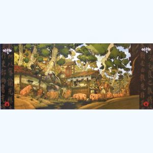 Affiche Le repos des guerriers ; Hub ; 50x100