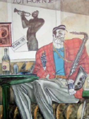 Affiche Jazz ; Igort ; Signée  ; 50x70
