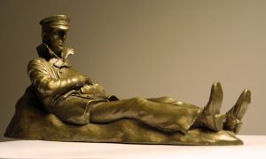 Figurine Corto sur la dune Bronze