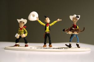 Figurine L'EVOLUTION DE LUCKY LUKE
