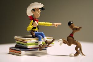 Figurine Lucky Luke et  RANTANPLAN