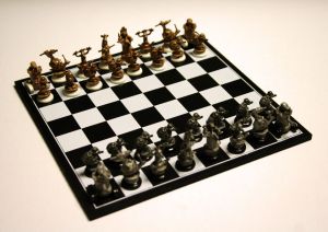 Figurine Plomb Rat's - Mini jeu d'échecs