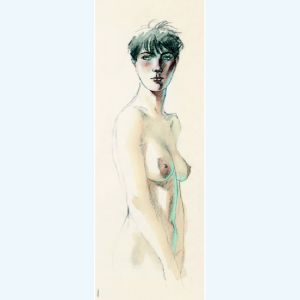 Affiche Louise debout ; Juillard ; 18x50