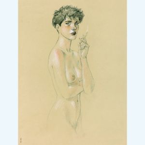 Affiche Louise à travers la fumée ; Juillard ; 30x40
