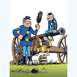 Affiche Au canon - Lambil  (30x40)