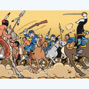 Affiche La charge ; Lambil  ; 40x50