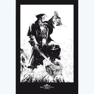 Affiche Long John Silver Noir et Blanc ; Lauffray ; 40x60