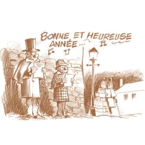 Affiche Bonne Année ; Lambil  ; 30x40