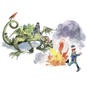 Affiche Dragon ; Lambil  ; 30x40