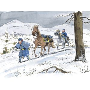 Affiche En Hiver ; Lambil  ; 30x40