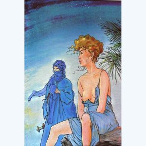 Affiche Touareg ; Lax ; Signée & Numérotée 100 ex. ; 50x70