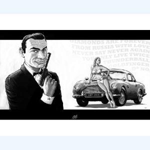 Affiche James Bond ; Le Pon ; 30x40