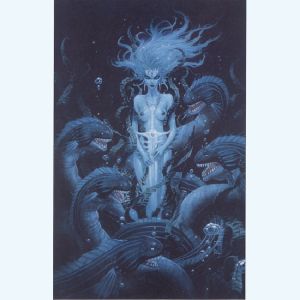 Affiche Femme aux serpents ; Ledroit ; 40x60