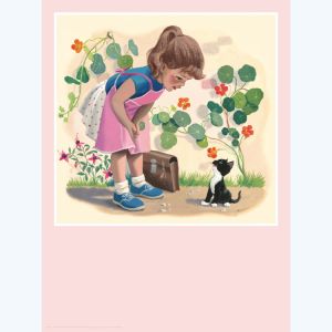 Affiche Martine et le chat ; Marlier ; 30x40