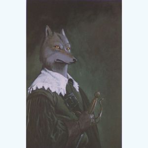 Affiche Loup ; Masbou ; 30x40
