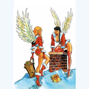 Affiche Pin-Up ailées Couverture du portfolio tome 2 - Meynet - Signée & Numérotée 249 ex. - 21x30
