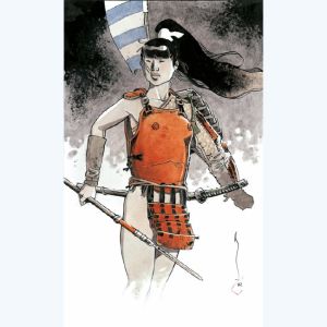 Affiche La guerrière ; Michetz ; Signée & Numérotée 150 ex. ; 40x50