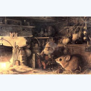Affiche Vieux lutin dans le grenier ; Monge ; 40x60