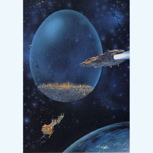 Affiche Noel Cosmique ; Moebius ; 48,7x69