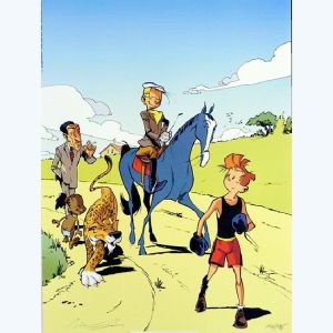 Affiche Affiche Panthère et chevalde Munuera ; Signée ; 30x40 Affiche Affiche Panthère et chevalde Munuera ; Signée ; 30x40