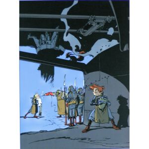 Sérigraphie Spirou n°1 couleur ; Munuera ; Signée & Numérotée ; 30x40 Sérigraphie Spirou n°1 couleur ; Munuera ; Signée & Numérotée ; 30x40