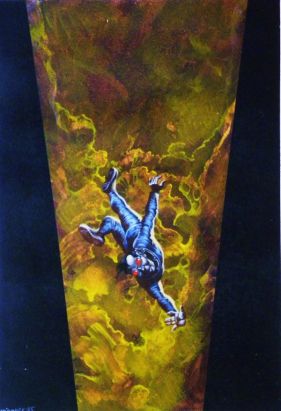 Illustration couverture originale Le Léviathan De l' Espace