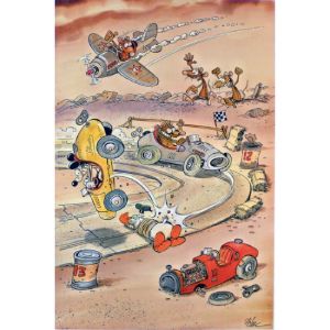 Affiche Le Circuit ; P'tiluc ; 50x70